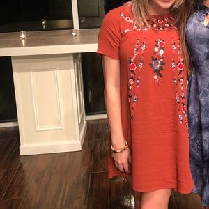 Embroidered dress from local boutique